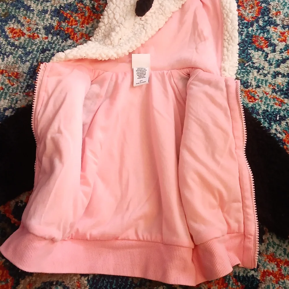 Harajuku Mini panda zip-up sherpa hoodie